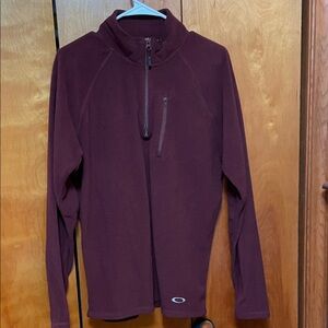 Oakley Burgundy Zip-Up Jacket